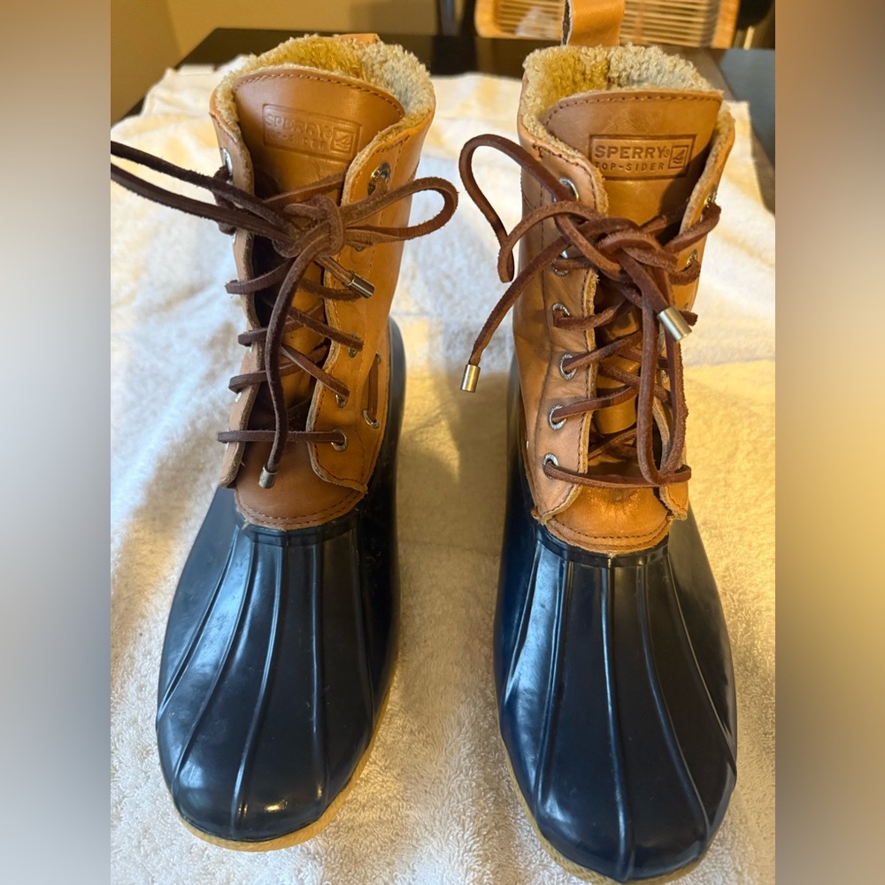 Sperry Black and Tan Top-Sider Shoes